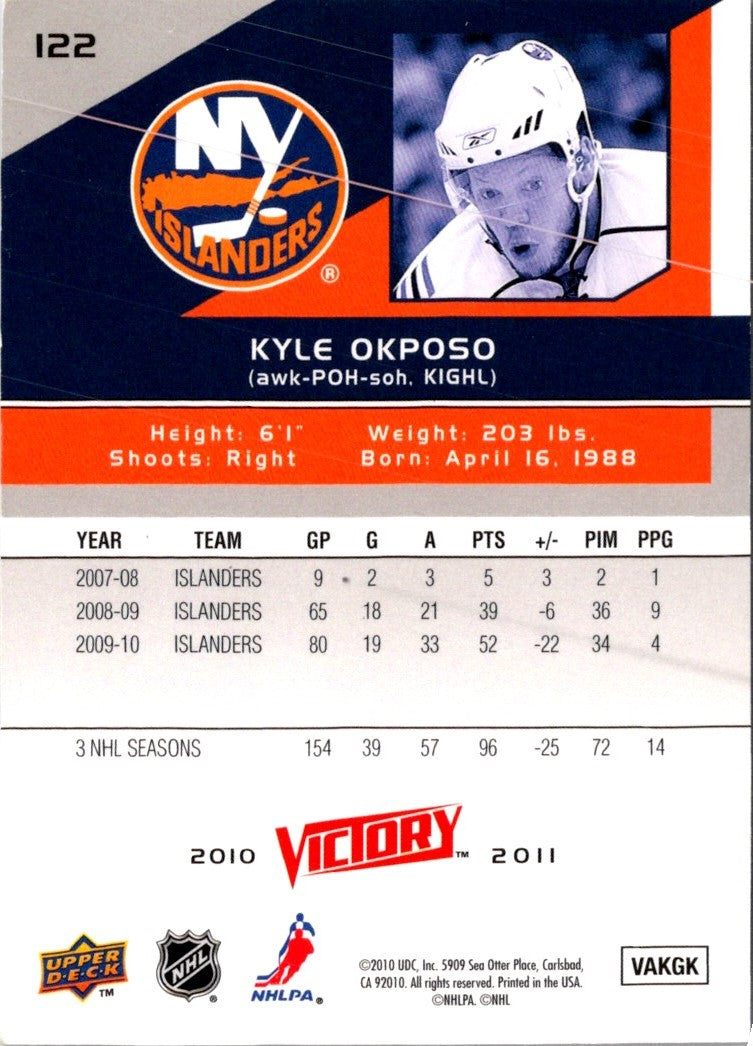 2010 Upper Deck Victory Kyle Okposo