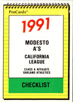 1991 ProCards Checklist #1706