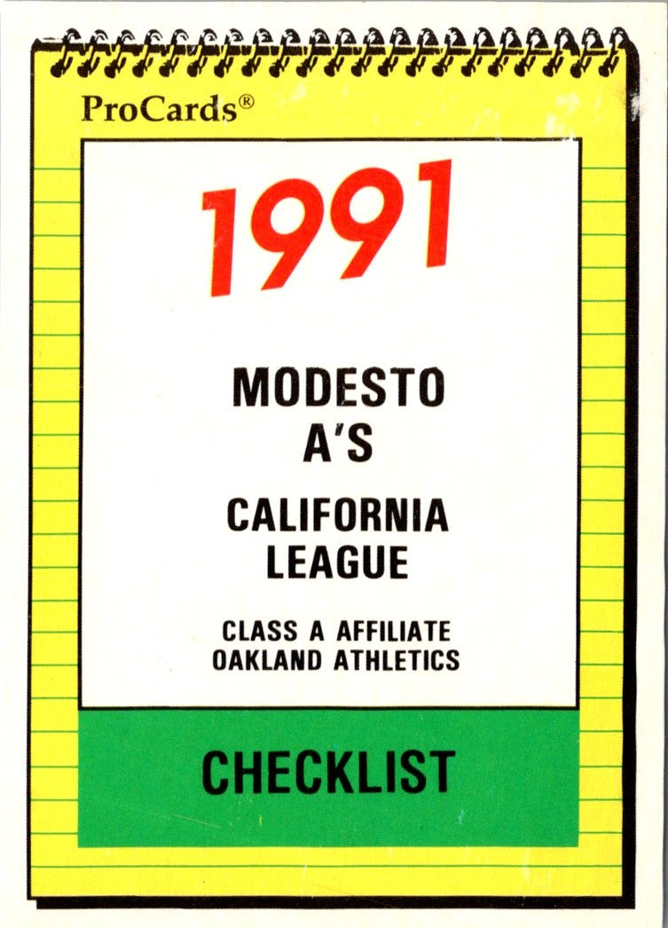 1991 ProCards Checklist