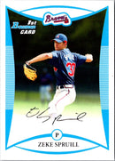 2008 Bowman Draft Picks & Prospects Chrome Zeke Spruill