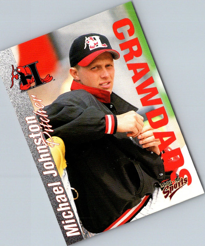 2000 Multi-Ad Hickory Crawdads Update Michael Johnston #17