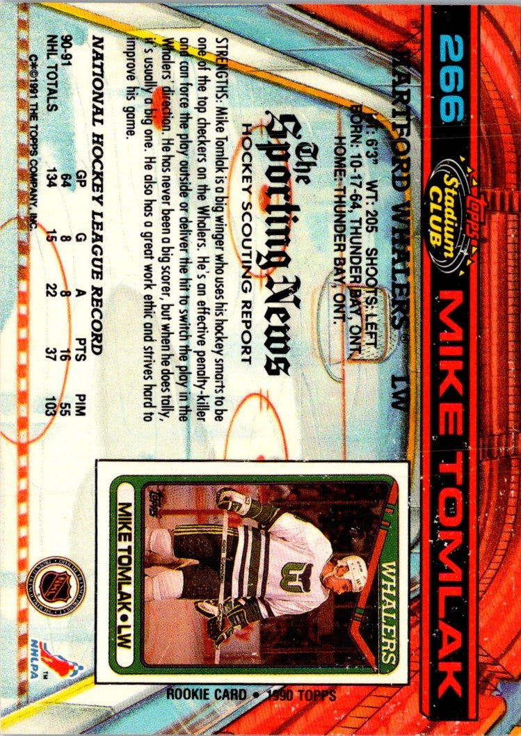 1991 Stadium Club Mike Tomlak