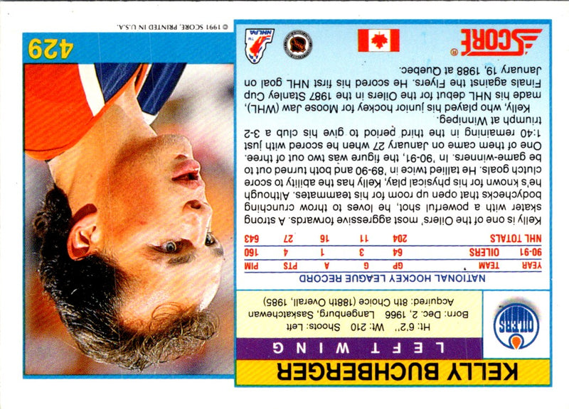 1991 Score Canadian English Kelly Buchberger
