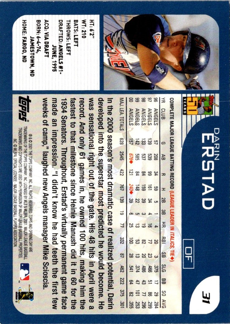 2001 Topps Opening Day Darin Erstad