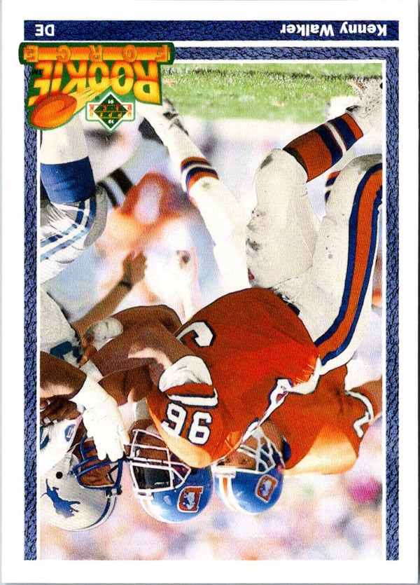 1991 Upper Deck Kenny Walker #609 Rookie