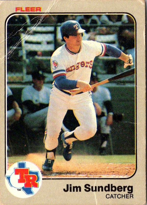 1983 Fleer Jim Sundberg #580