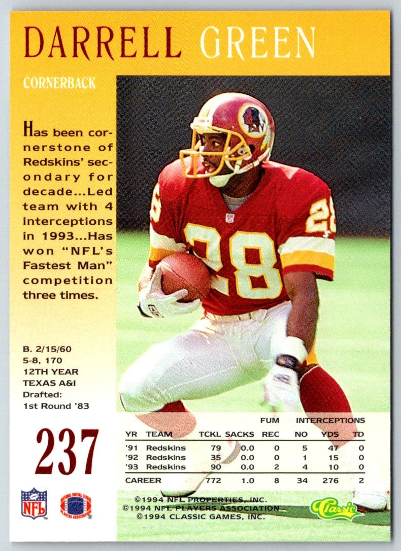 1994 Pro Line Live Darrell Green