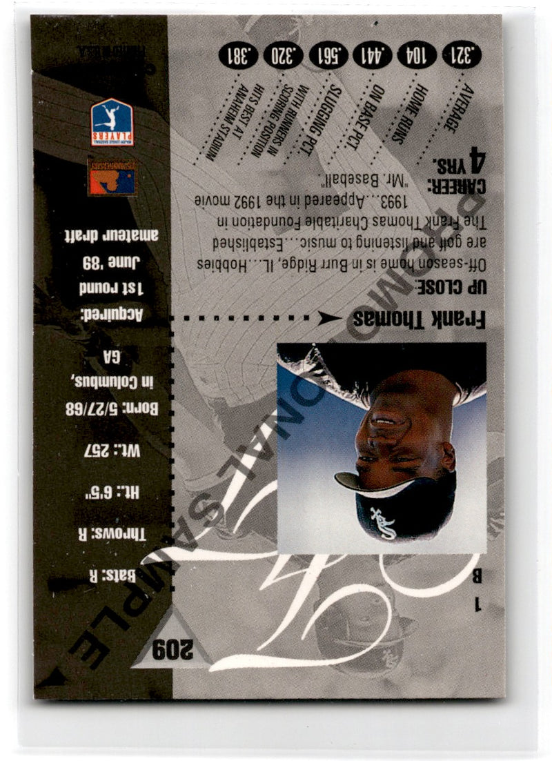 1994 Leaf Promo Chicago White Sox