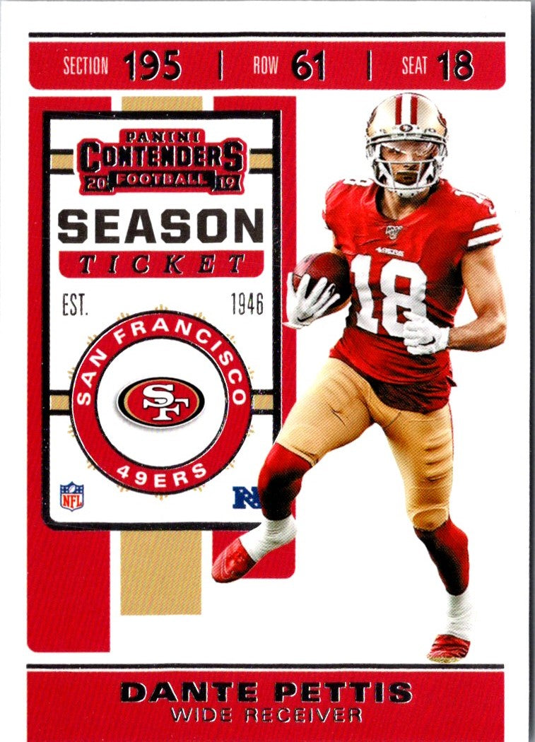 2019 Panini Dante Pettis