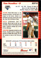 2005 Bowman Chrome Draft Picks & Prospects Tim Stauffer #BDP10