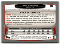 2013 Bowman Chrome Josh Hamilton #110