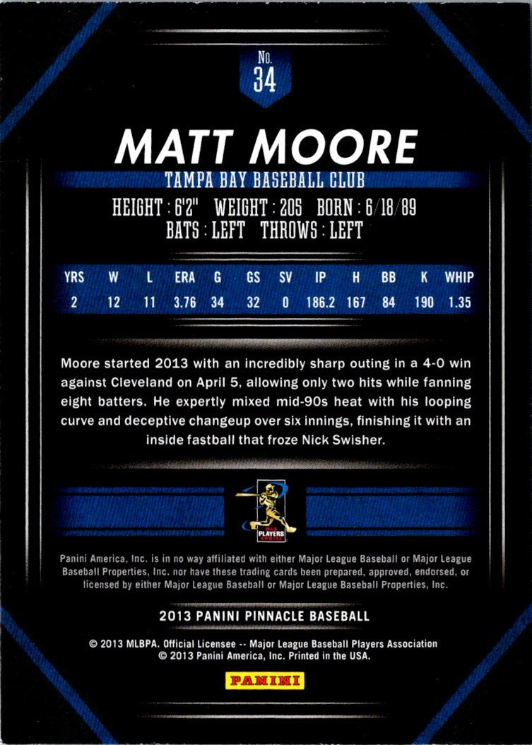 2013 Pinnacle Matt Moore