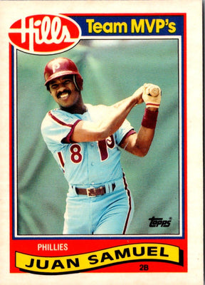 1989 Topps Hills Team MVP's Juan Samuel #25