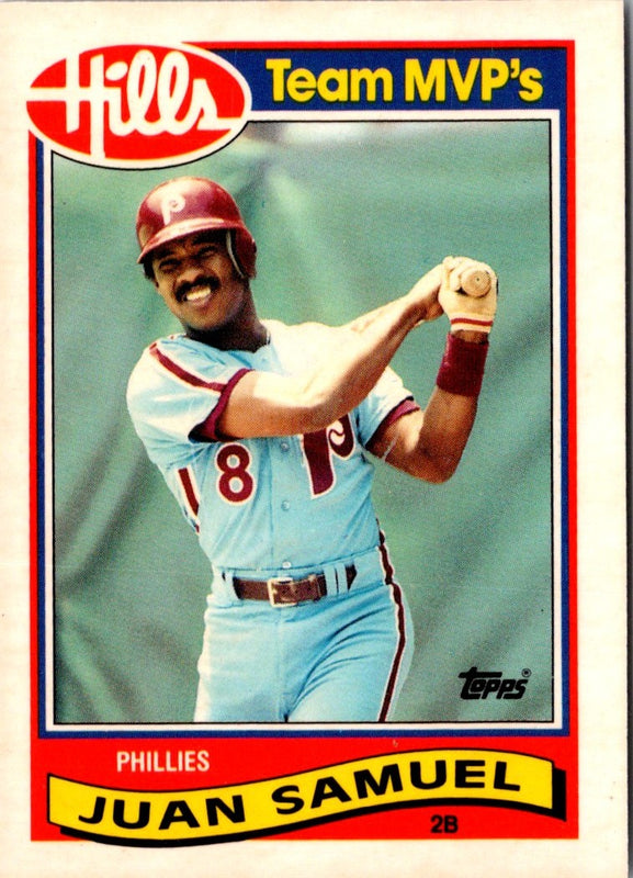 1989 Topps Hills Team MVP's Juan Samuel #25