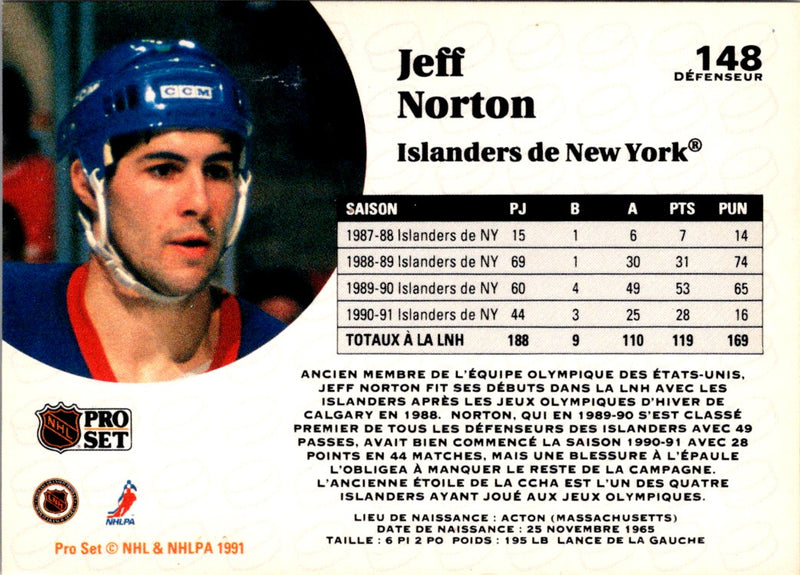 1991 Pro Set French Jeff Norton