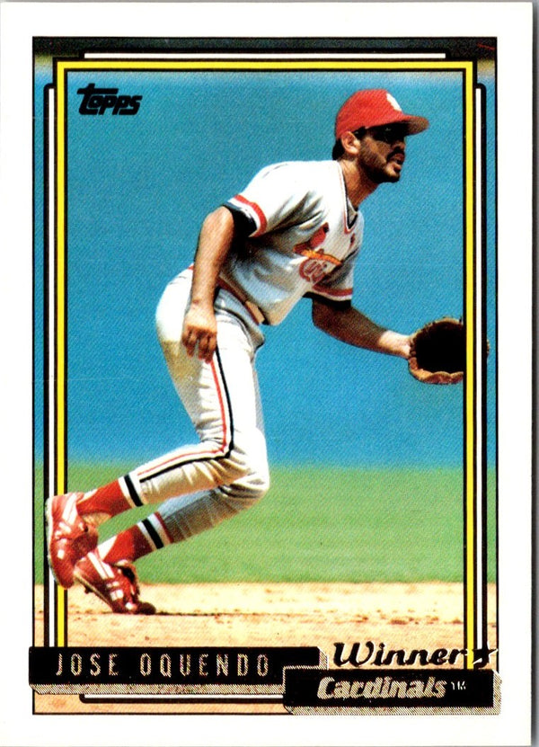 1992 Topps Jose Oquendo #723