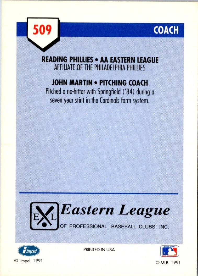 1991 Line Drive AA John A. Martin