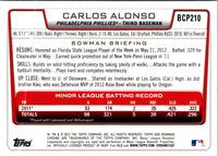 2012 Bowman Chrome Prospects Carlos Alonso #BCP210