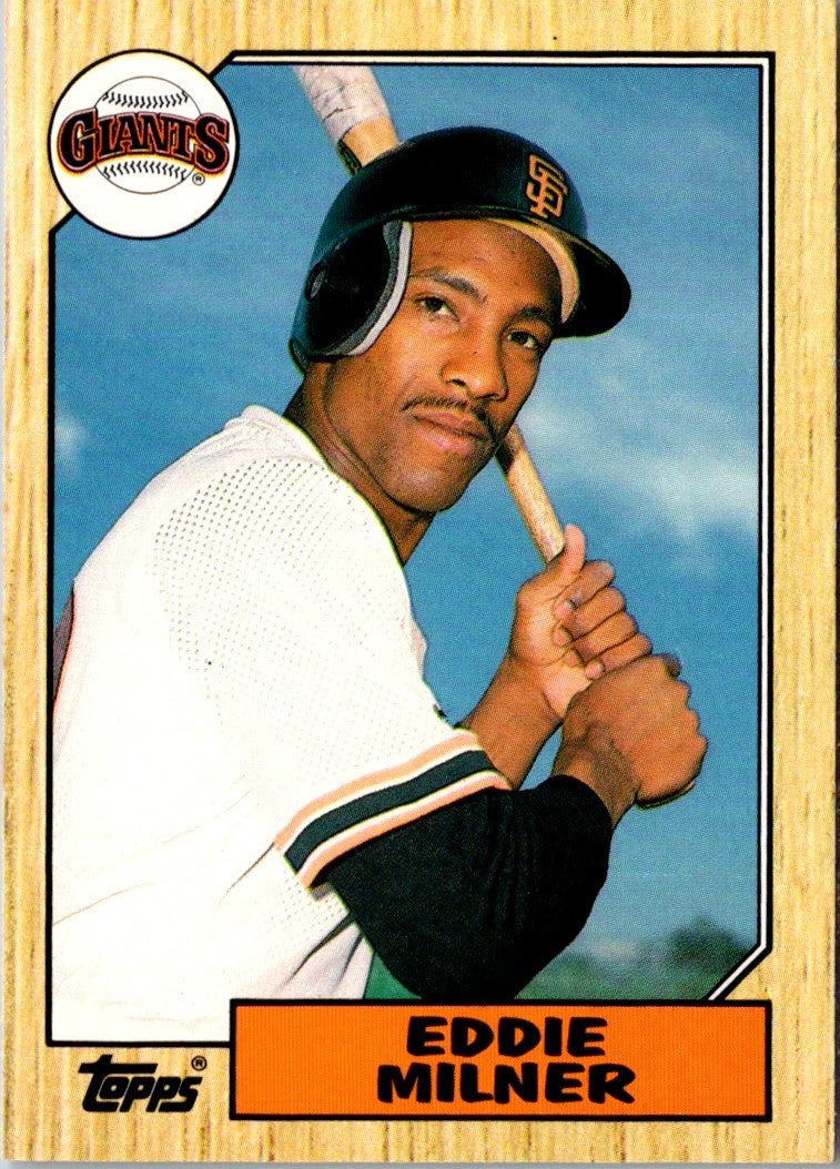 1987 Topps Traded Eddie Milner