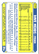 1987 Topps Traded Dave Meads