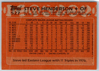 1988 Topps Steve Henderson #527