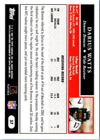 2005 Topps Darius Watts #37