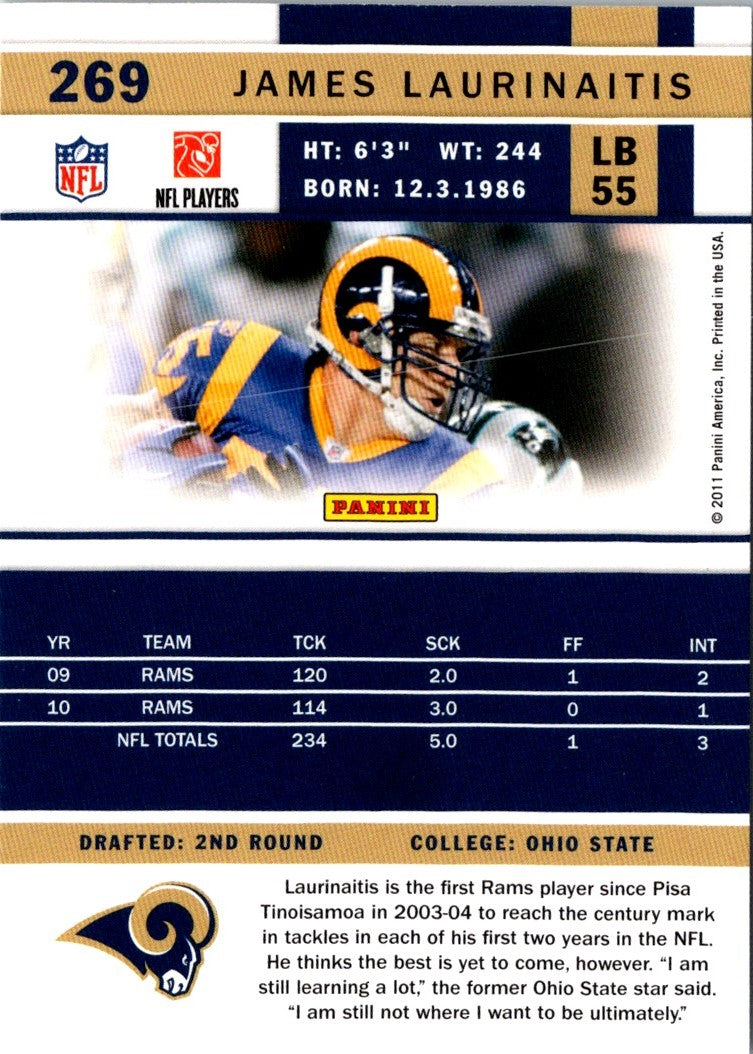 2011 Score James Laurinaitis