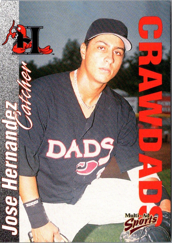 2000 Multi-Ad Hickory Crawdads Update Jose Hernandez #14