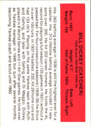 1987 Hygrade All-Time Greats Bill Dickey