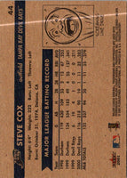 2001 Fleer Tradition Steve Cox #44