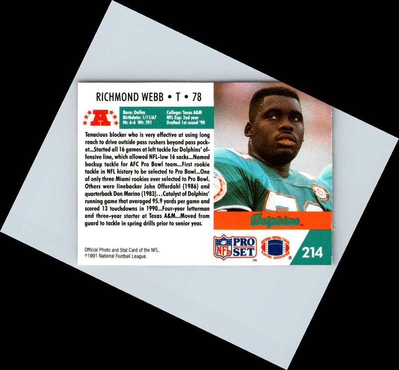 1991 Pro Set Richmond Webb