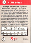 1989 T&M Senior League Clete Boyer