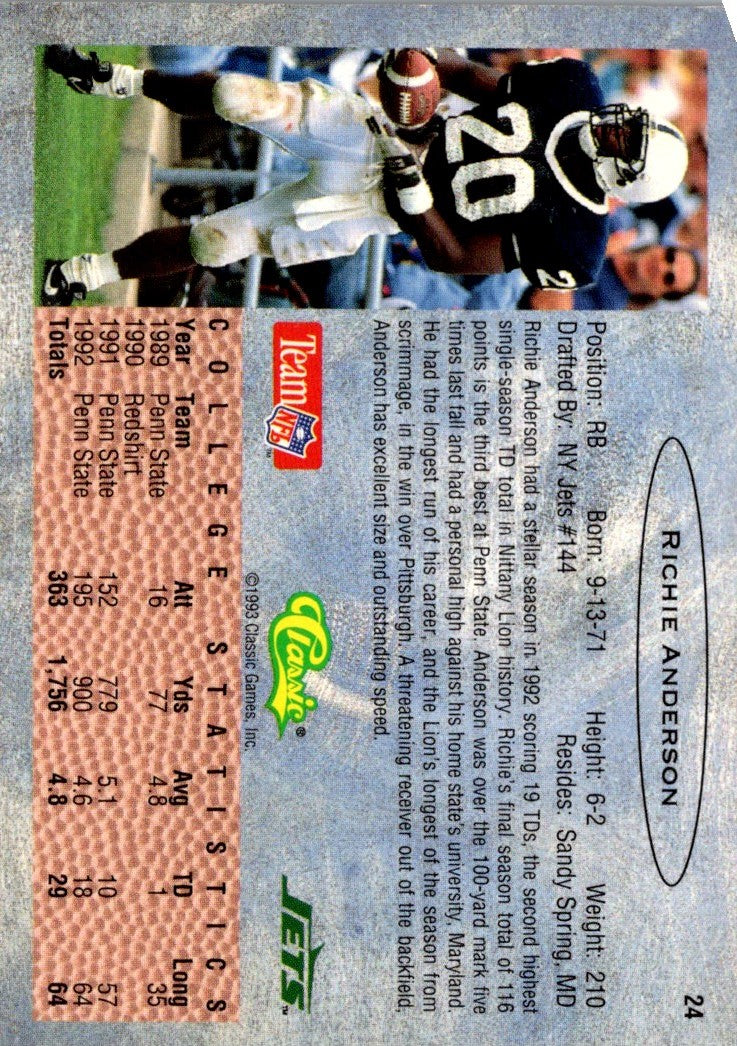 1993 Classic Richie Anderson