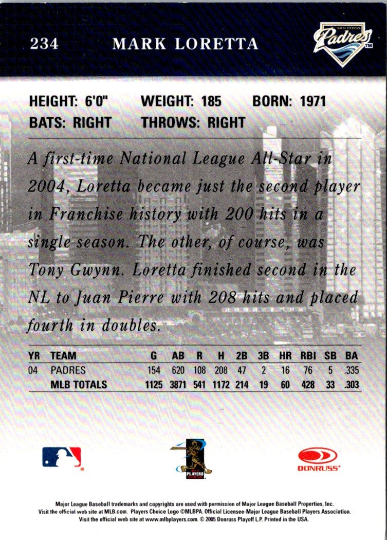 2005 Donruss Studio Mark Loretta