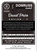 2017 Donruss David Price #64