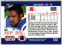 1990 Pro Set Jon Hand #132