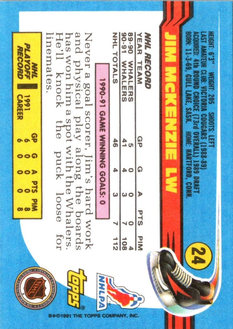 1991 Topps Jim McKenzie