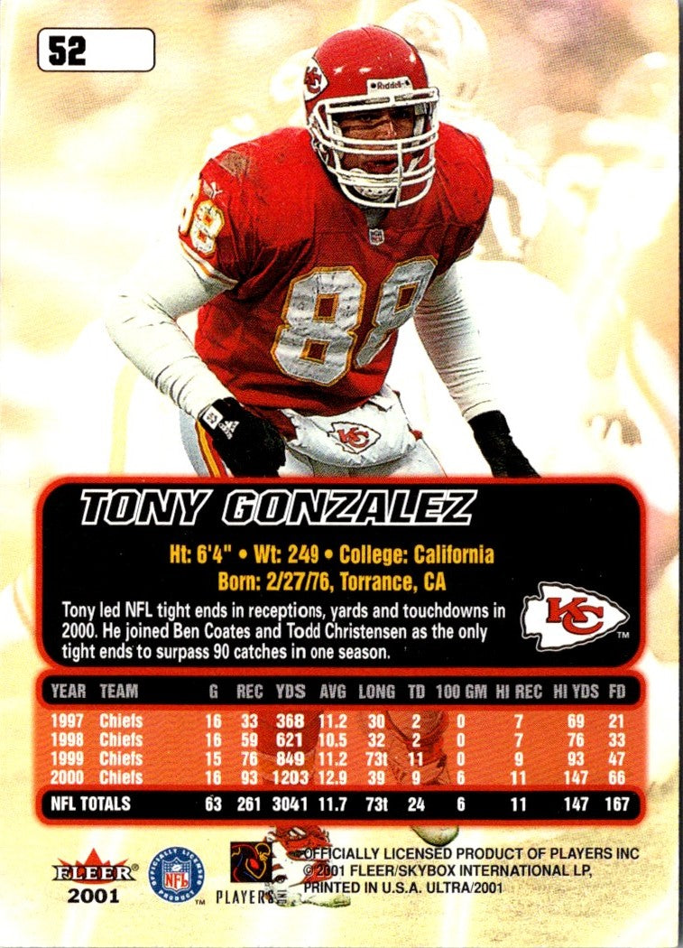 2001 Ultra Tony Gonzalez