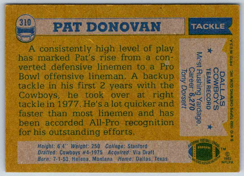 1982 Topps Pat Donovan