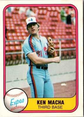 1981 Fleer Ken Macha #167