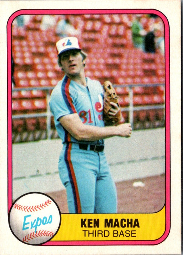 1981 Fleer Ken Macha #167