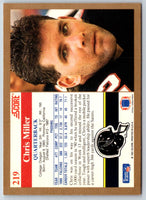 1991 Score Chris Miller #219
