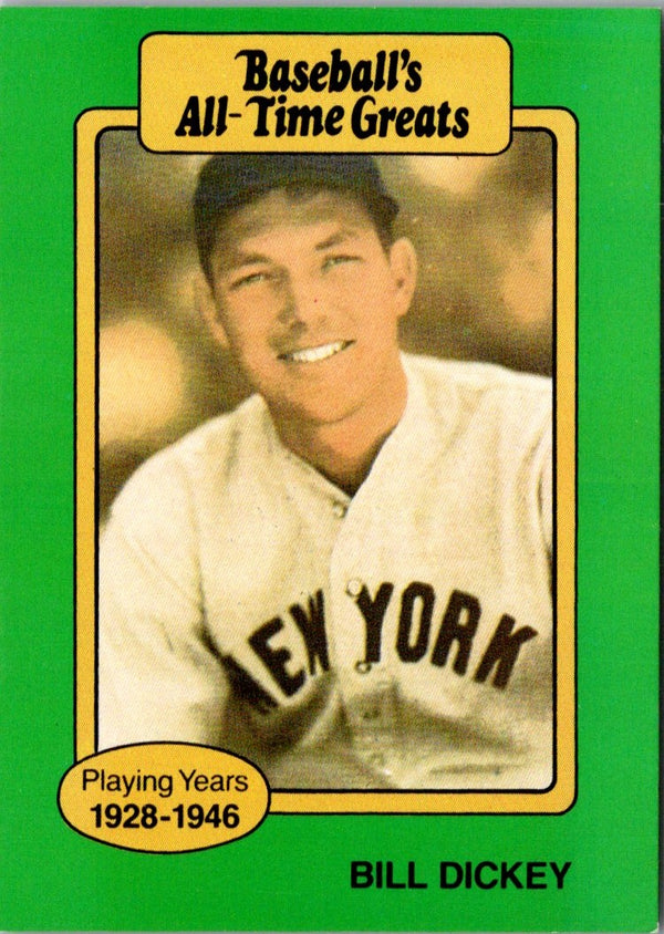 1987 Hygrade All-Time Greats Bill Dickey #NNO
