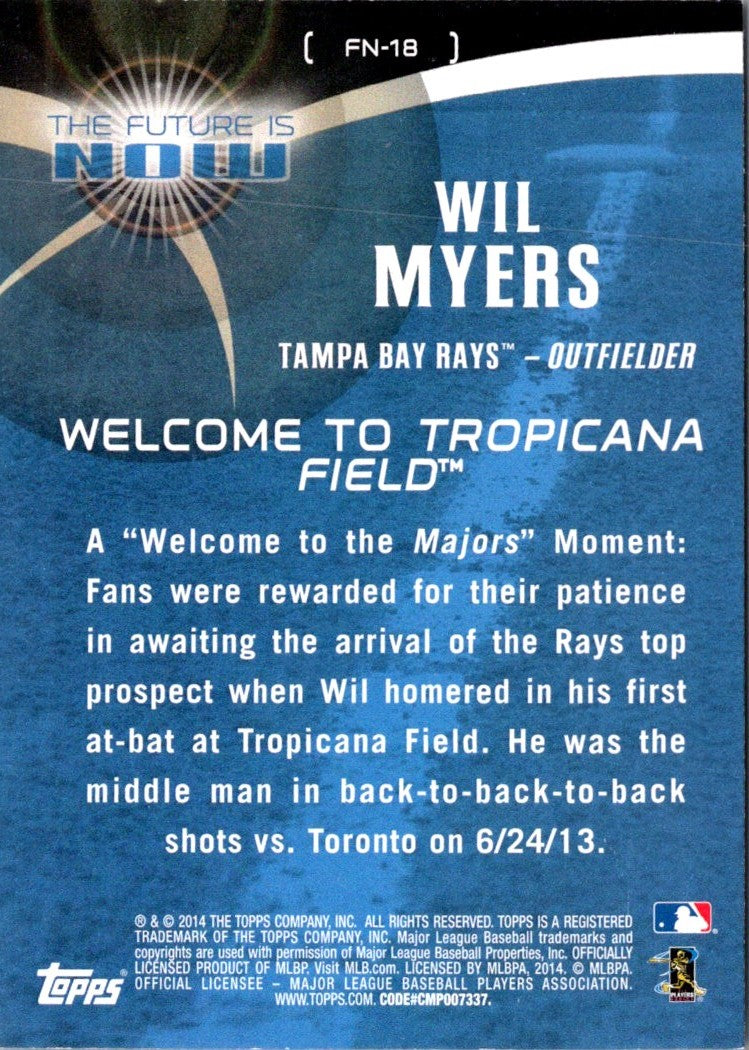 2014 Topps The Future is Now Wil Myers