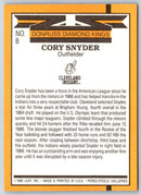 1989 Donruss Diamond Kings Cory Snyder