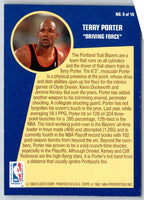 1992 Fleer Sharpshooters Terry Porter #6