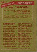 1985 Topps Tom Lasorda