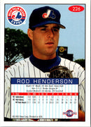 1993 Fleer Excel Rod Henderson