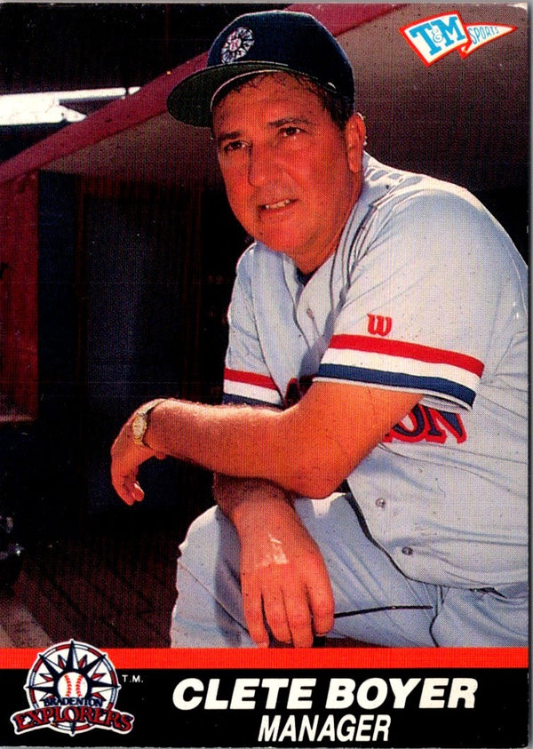 1989 T&M Senior League Clete Boyer #12