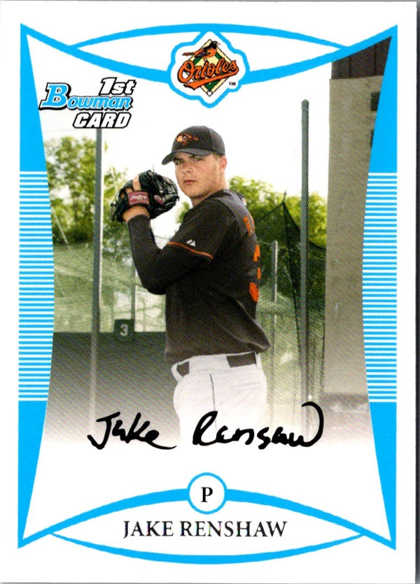 2008 Bowman Prospects Jake Renshaw #BP34